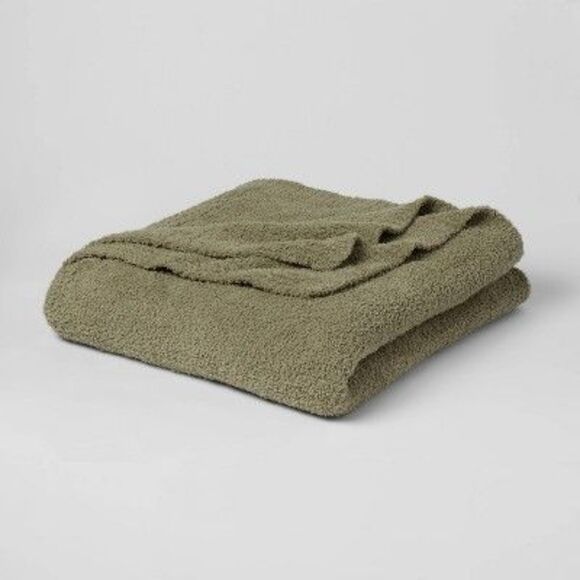 Threshold Other - Threshold -  Reversible Chenille Throw Blanket Oversi Green